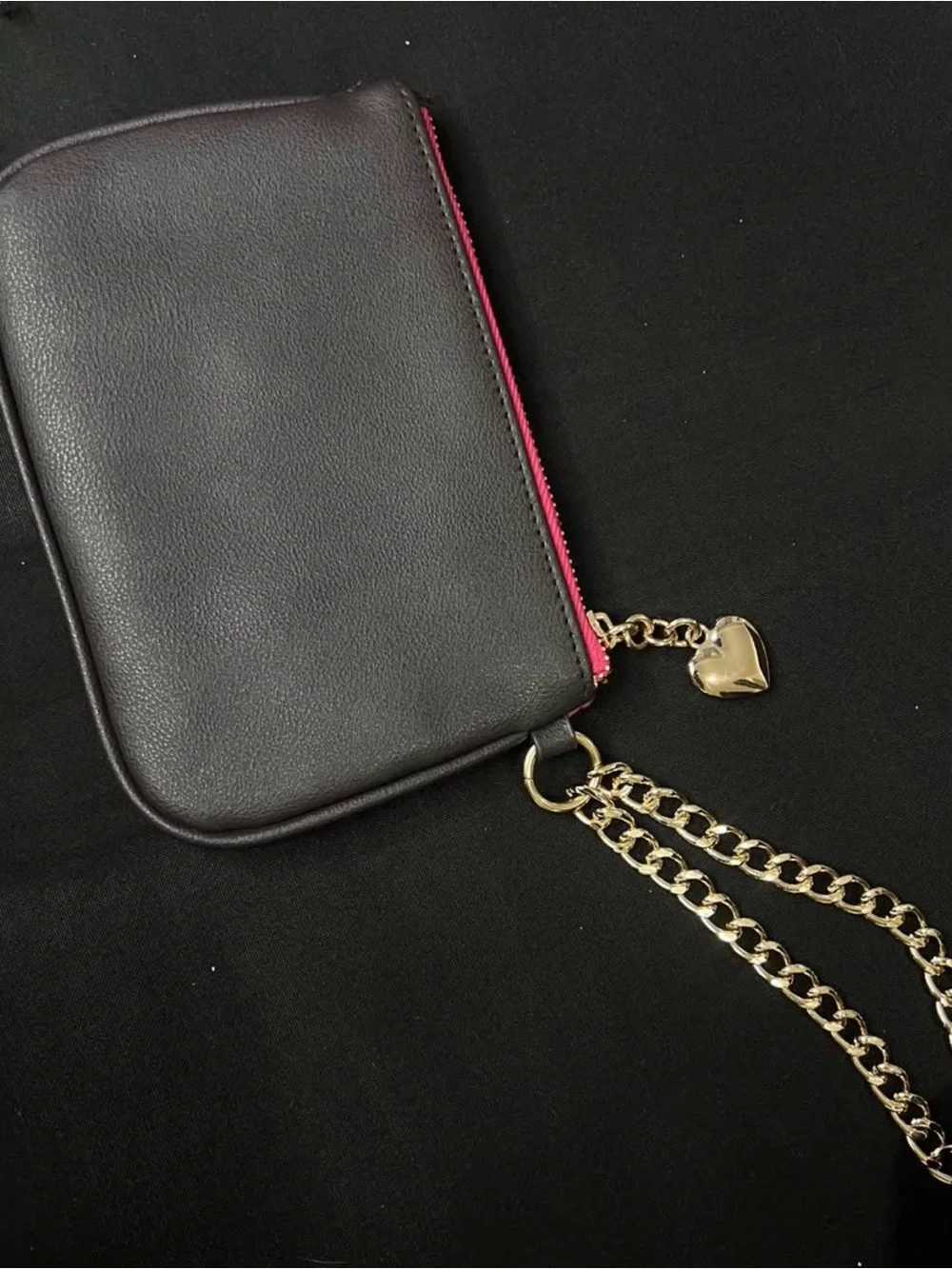 Juicy Couture Velour Pink & Brown Wristlet - Picture 3 of 3